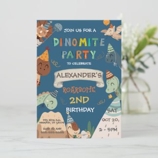 Boho Dinosaur 1. 2. 3. 4. 5. 6. Geburtstag Einladung