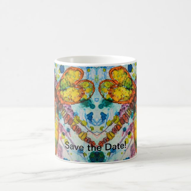 Boho Dragonfly Save the date Mug (Centre)