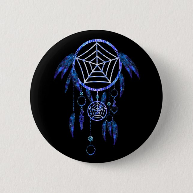 Boho Dream Catcher Button (Vorderseite)