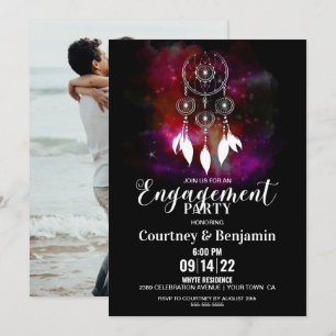 Boho Dream Catcher Engagement Party Einladung