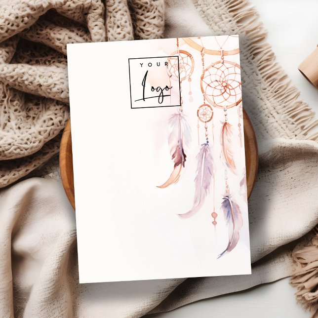 Boho Dreamcatcher Blank Juwelier Logo Display Visitenkarte (Von Creator hochgeladen)