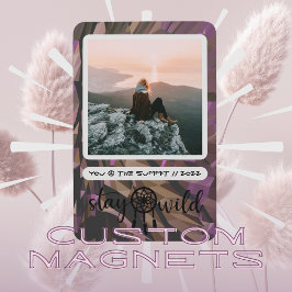 Boho Dreamcatcher Bleibe Wild Foto Magnet