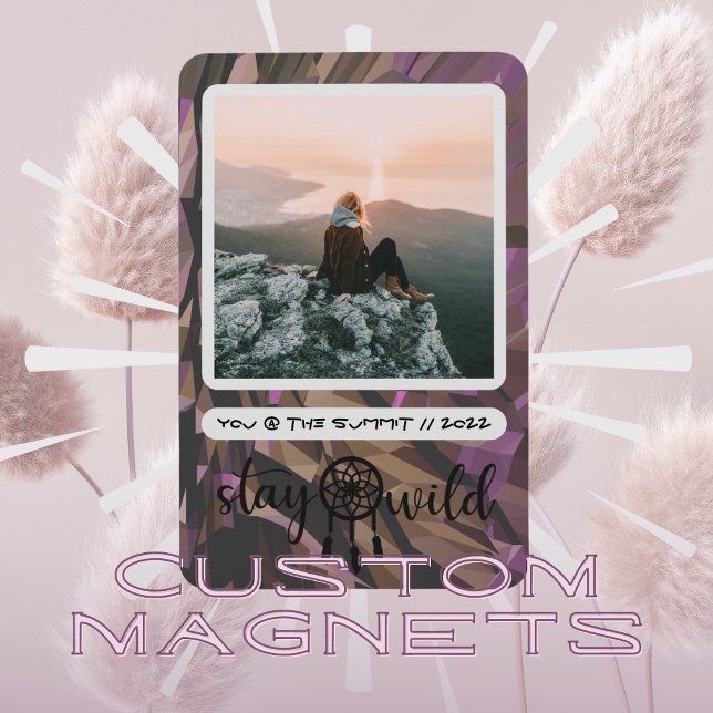 Boho Dreamcatcher Bleibe Wild Foto Magnet (Von Creator hochgeladen)