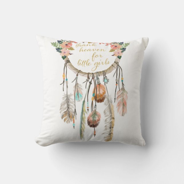 Boho Dreamcatcher danken Himmels-kleine Kissen (Vorderseite)