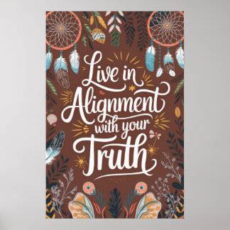 Boho Dreamcatcher Design Live in Abstimmung mit Yo Poster