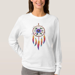 Boho Dreamcatcher Design Long Sleeve for Peaceful T-Shirt