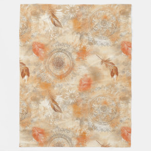 Boho Dreamcatcher Mandala Fleecedecke