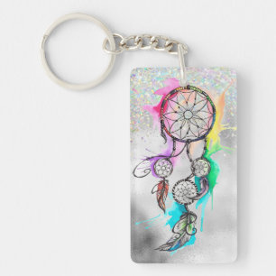 Boho Dreamcatcher Parties scintillant Porte - clé