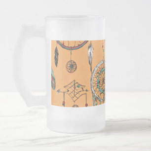 Boho Dreamer Design Mattglas Bierglas