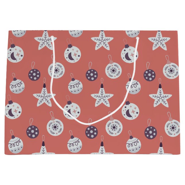Boho Dreams Modern Holiday Ornaments Große Geschenktüte (Vorderseite)