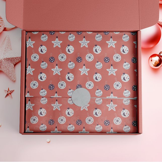 Boho Dreams Modern Holiday Ornaments Seidenpapier (Von Creator hochgeladen)