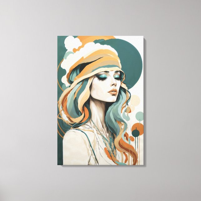 "Boho Dreamscape" Leinwanddruck (Vorderseite)