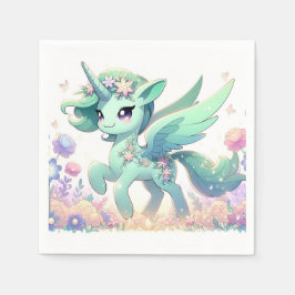 Boho Dreamy Unicorn Babydusche Serviette