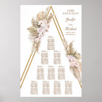 Boho Driving Palm Pampas Grass Dusty Rose Gold Arc