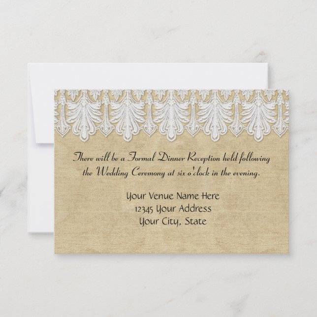 BOHO Druckbrennen in Lace Sinti und Roma Moderne M Einladung (Vorderseite)