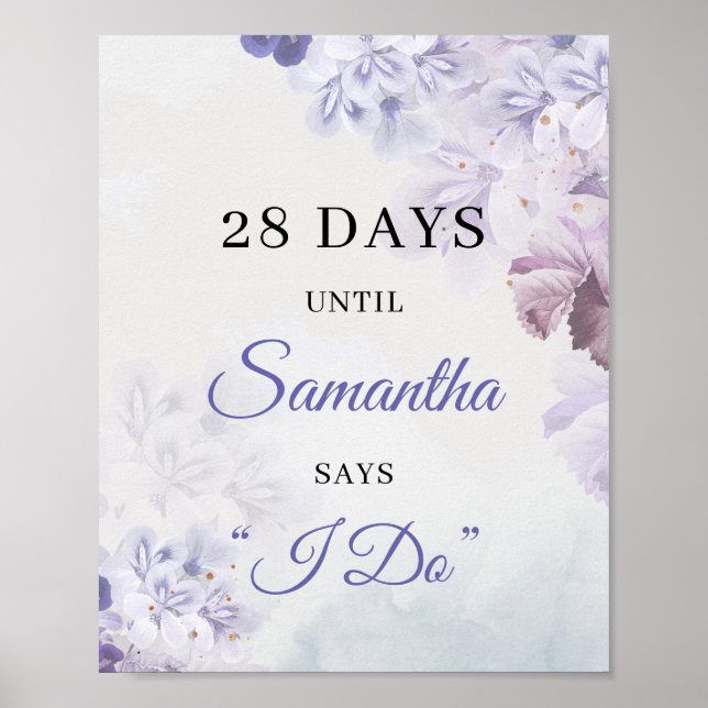 Boho Dusty lila Lavendel lilac Federkontaktierung Poster (Vorne)