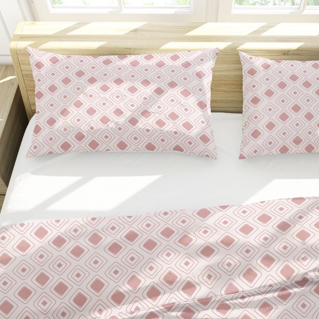 Boho Dusty Rose Tribal Geometric Aztec Muster Kissenbezug (Boho Dusty Rose Tribal Geometric Aztec Pattern Pillow Case)