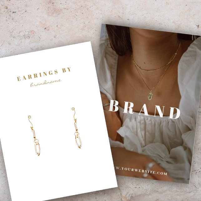 Boho Earring Display Foto Card (Von Creator hochgeladen)