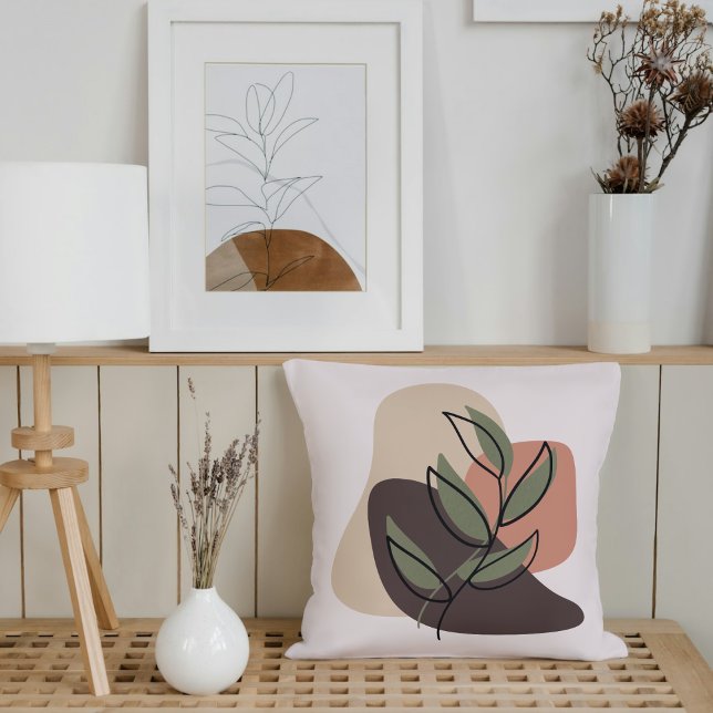 Boho Earth Tones Throw Pillows Kissen (Von Creator hochgeladen)