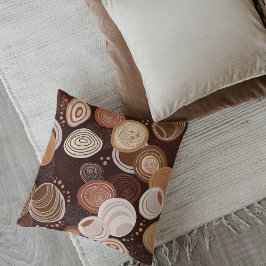 Boho Earth Tones Throw Pillows Kissen