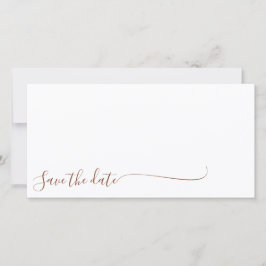 Boho Earthy Botanical Elegant Ivory White Save The Date