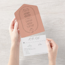 Boho Earthy Pale Terracotta Botanische Hochzeit