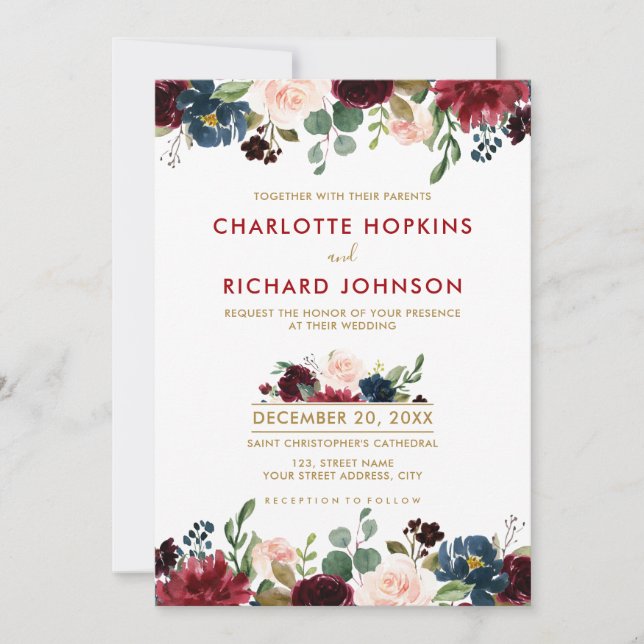 Boho Einladung (Vorderseite)