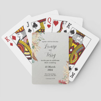 Boho Einladung Spielkarten