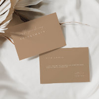 Boho Elegant Pale Taupe Bridesmaid Vorschlag Card
