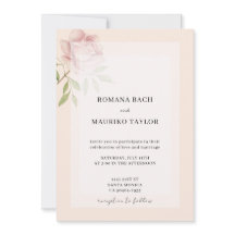 Boho Elegant Rosa Wasserfarben