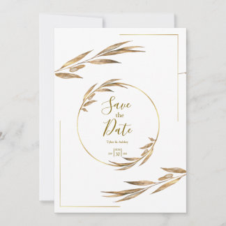 Boho Elegant Rustic Floral Faire-part de mariage