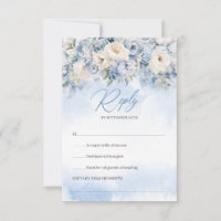 Boho Elegant Winterstaubblau und Elfenbeinblauer B