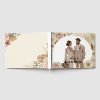 Boho-Elegantes Hochzeitsgästebuch – Romantisches E Gästebuch