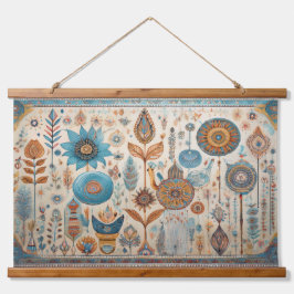 Boho Elements Wall Hanging Wandteppich Mit Holzrahmen