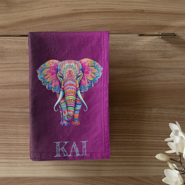 Boho Elephant - Conception personnalisée de Mandal (Créateur téléchargé)