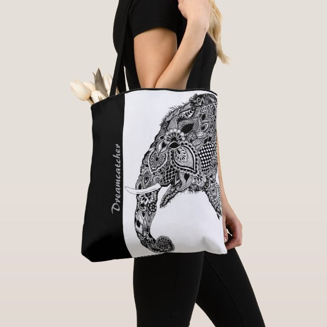 Boho Elephant Dreamcatcher - Tote Bag Tasche (Von Nahem)