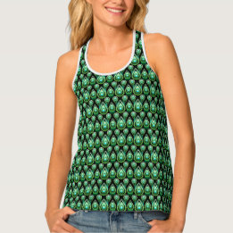 Boho Emerald Drop Pattern Tanktop