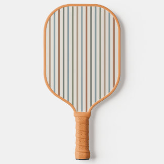 Boho-Erde-Ton-Vertikale-Streifen Minimalistisches Pickleball Schläger