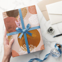Boho Erdtöne Terrakotta Abstrakte Muster
