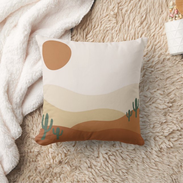 Boho-Erdtöne-Wurfkissen Kissen (Decke)