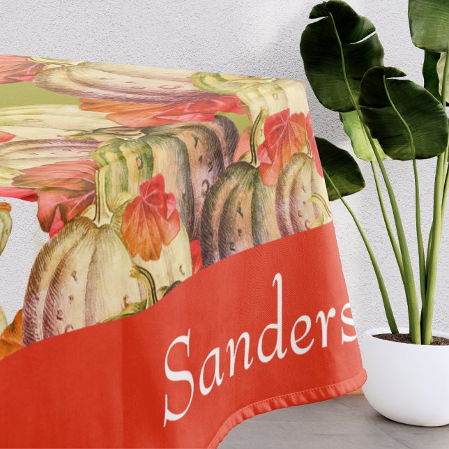 Boho Erntedank Fall Decke Wasserfarbe Pumpkin (Von Creator hochgeladen)