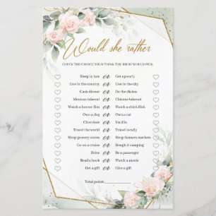 Boho erröten und Gold und Grün würde sie eher