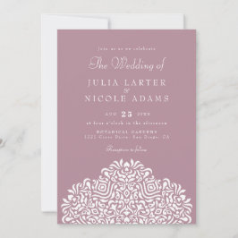 Boho Ethnic Botanical Accent Wedding Einladung