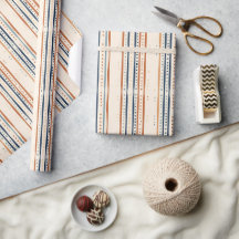 Boho ethnische Marine verbrannte orange-braune Far