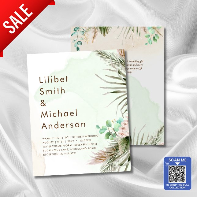 BOHO Eukalyptus Pampas Grass Greenerity Wedding (Von Creator hochgeladen)