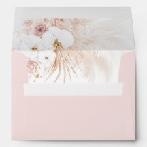 Boho exotische botanische Blumen und Pampasgras