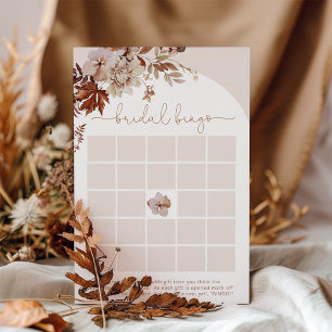 Boho Fall arch Brautparty Bingospiel