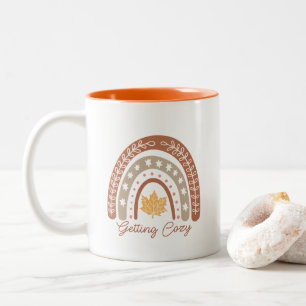 Boho Fall Autumn Zitat Zweifarbige Tasse