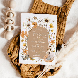 Boho Fall Fairy Wildblume Babydusche Einladung