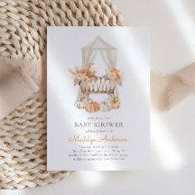 Boho Fall Floral Baby Dusche